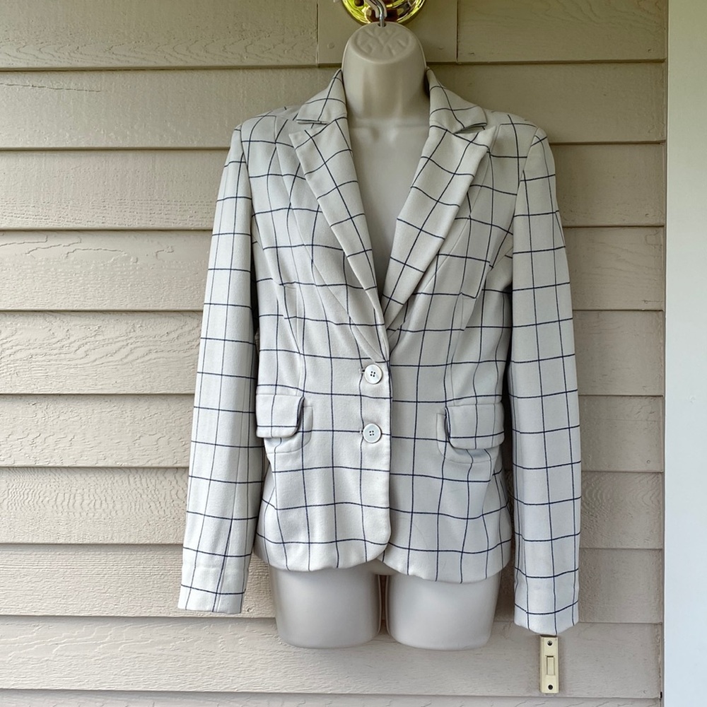 Derek Lam 10 Crosby Windowpane Blazer